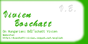 vivien boschatt business card